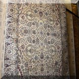 R90. Handknotted wool Kerman style rug. Made in Pakistan. 4'6” x 7'2”